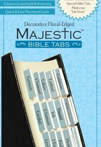 1934770140 Majestic Bible Tabs Decorative Floral Edges