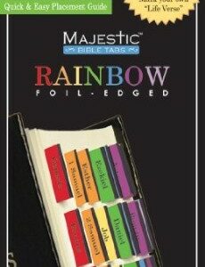 1934770973 Majestic Bible Tabs Rainbow