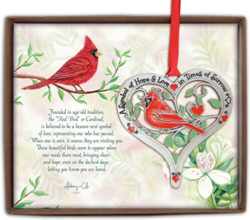 785525306645 Hope And Love Cardinal Heart (Ornament)