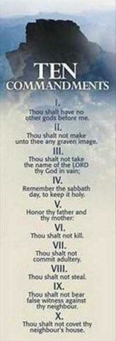 9780805459791 10 Commandments Mt. Sinai Bookmarks