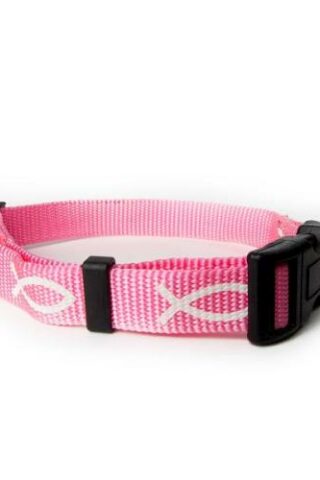 720011900099 Pink Non Padded Ichthus Collar Small