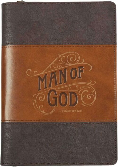 9781639523948 Man Of God Journal Zippered