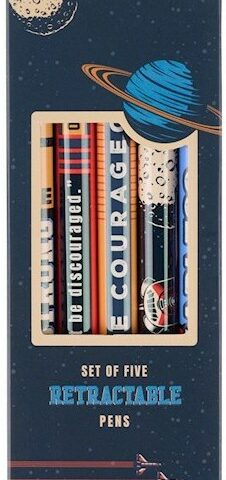 6006937171008 Be Courageous Blue Ink Ballpoint Pen Set Joshua 1:9