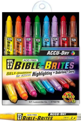 634989792788 Accu Dry Bible Brites Highlighter 8 Pack