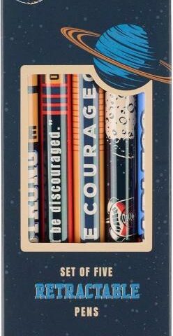 6006937171008 Be Courageous Blue Ink Ballpoint Pen Set Joshua 1:9